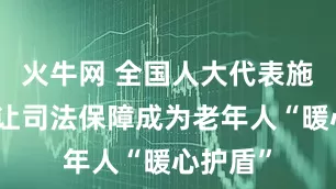 火牛网 全国人大代表施文美：让司法保障成为老年人“暖心护盾”