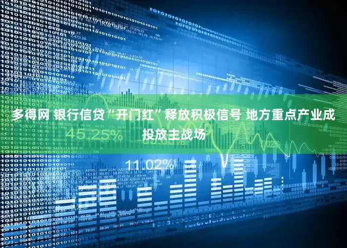 多得网 银行信贷“开门红”释放积极信号 地方重点产业成投放主战场