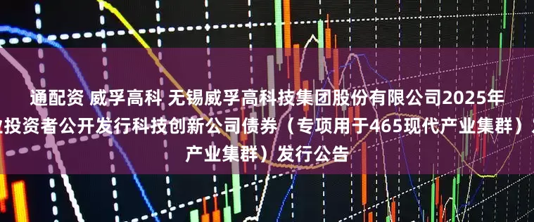 通配资 威孚高科 无锡威孚高科技集团股份有限公司2025年面向专业投资者公开发行科技创新公司债券（专项用于465现代产业集群）发行公告